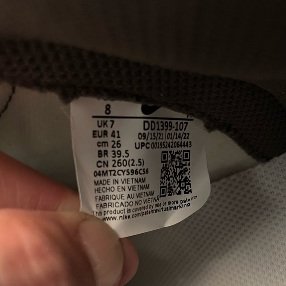 Nike Dunk Hi Retro Men’s size 8 - Picture 9 of 9